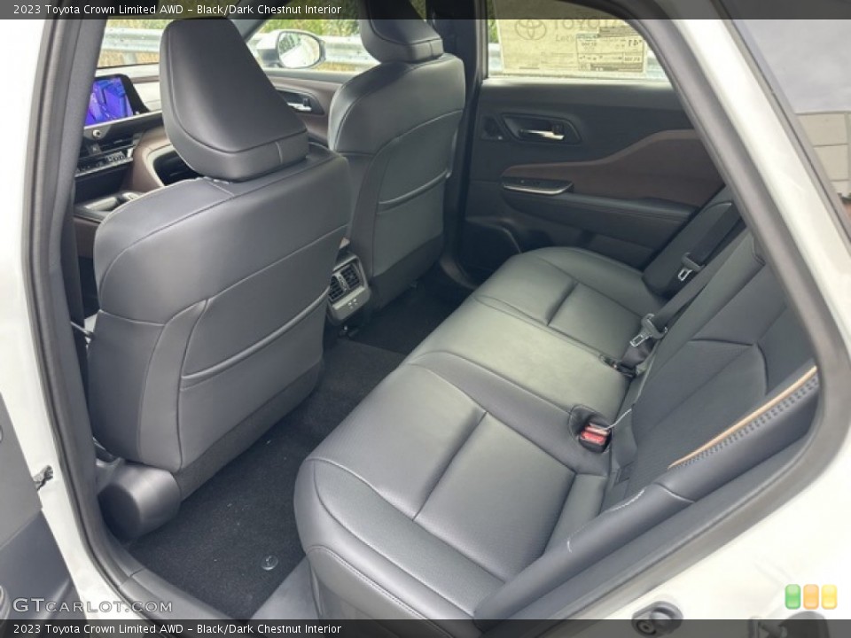 Black/Dark Chestnut Interior Rear Seat for the 2023 Toyota Crown Limited AWD #146591555