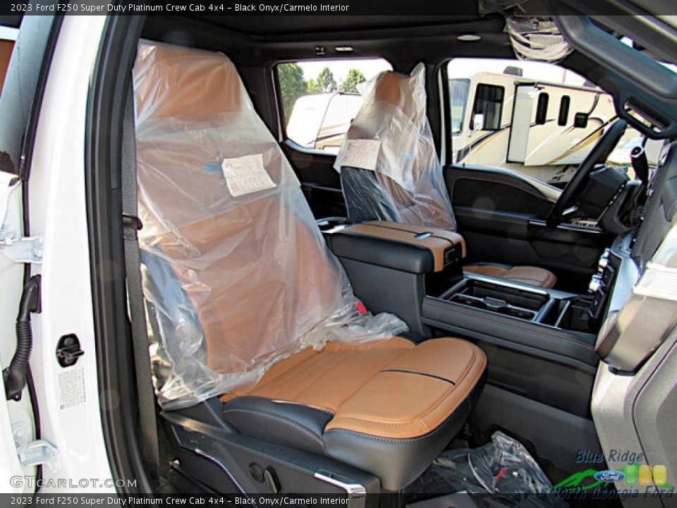 Black Onyx/Carmelo Interior Photo for the 2023 Ford F250 Super Duty Platinum Crew Cab 4x4 #146591754