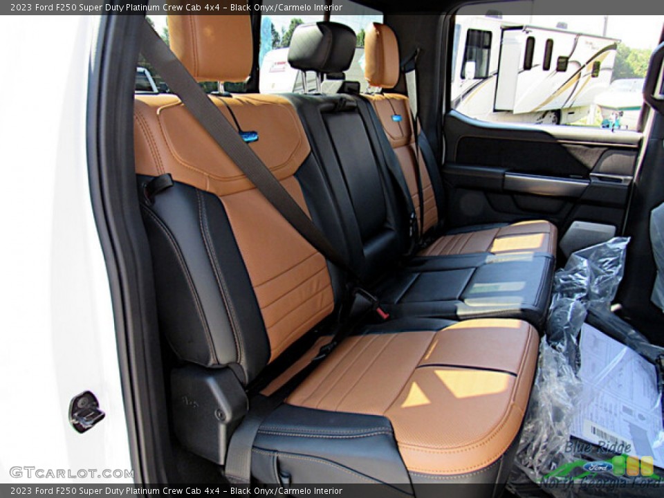Black Onyx/Carmelo Interior Rear Seat for the 2023 Ford F250 Super Duty Platinum Crew Cab 4x4 #146591780