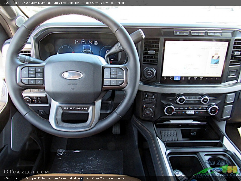 Black Onyx/Carmelo Interior Dashboard for the 2023 Ford F250 Super Duty Platinum Crew Cab 4x4 #146591810
