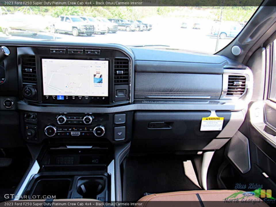 Black Onyx/Carmelo Interior Dashboard for the 2023 Ford F250 Super Duty Platinum Crew Cab 4x4 #146591828