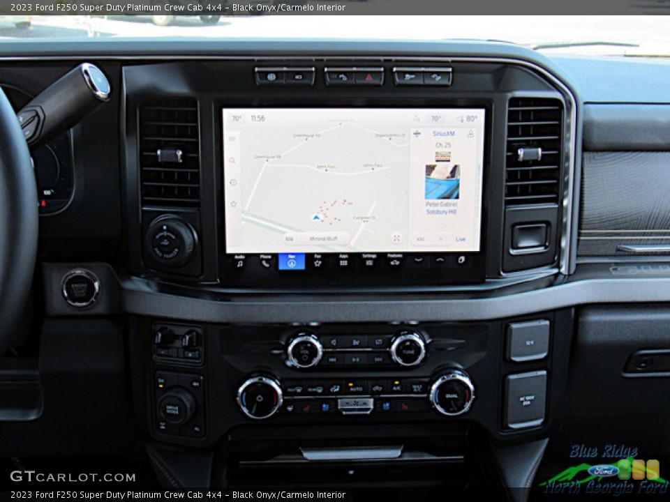 Black Onyx/Carmelo Interior Controls for the 2023 Ford F250 Super Duty Platinum Crew Cab 4x4 #146591843