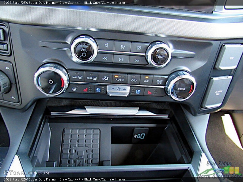 Black Onyx/Carmelo Interior Controls for the 2023 Ford F250 Super Duty Platinum Crew Cab 4x4 #146591888
