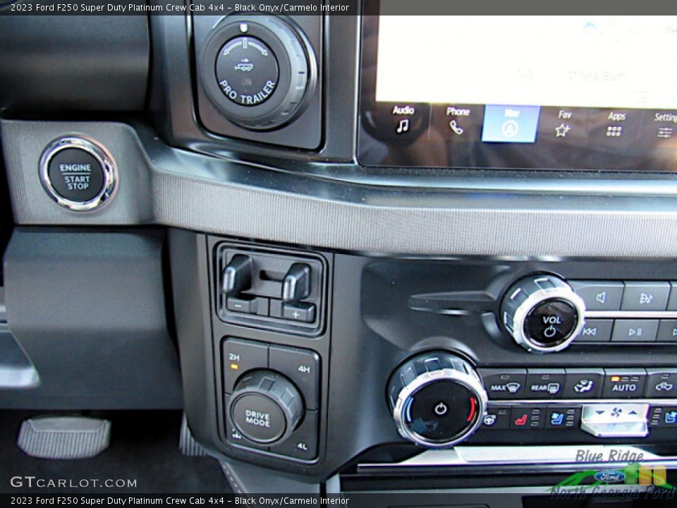 Black Onyx/Carmelo Interior Controls for the 2023 Ford F250 Super Duty Platinum Crew Cab 4x4 #146591903