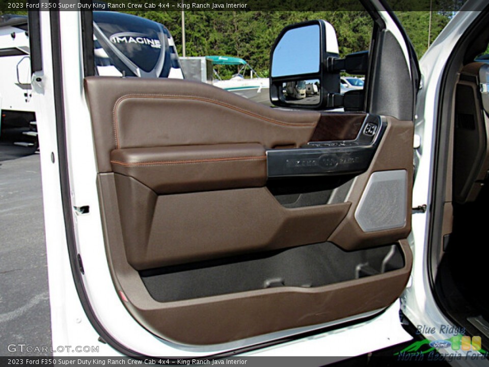 King Ranch Java Interior Door Panel for the 2023 Ford F350 Super Duty King Ranch Crew Cab 4x4 #146591963