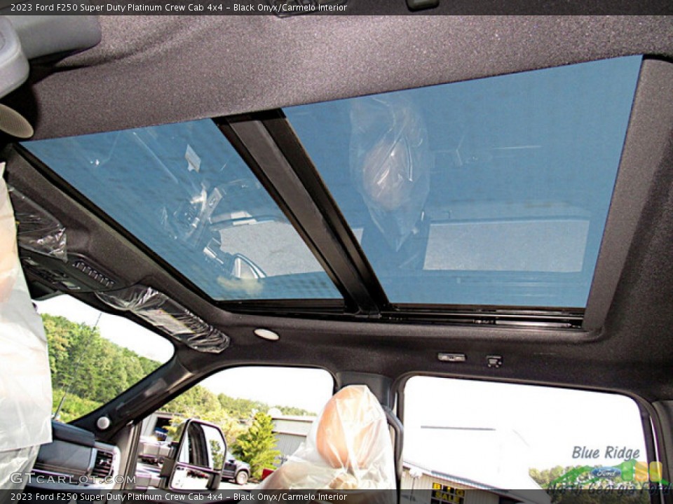 Black Onyx/Carmelo Interior Sunroof for the 2023 Ford F250 Super Duty Platinum Crew Cab 4x4 #146591969