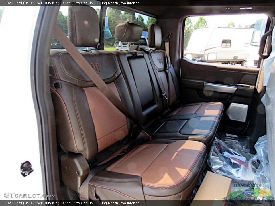 King Ranch Java Interior Rear Seat for the 2023 Ford F350 Super Duty King Ranch Crew Cab 4x4 #146591995