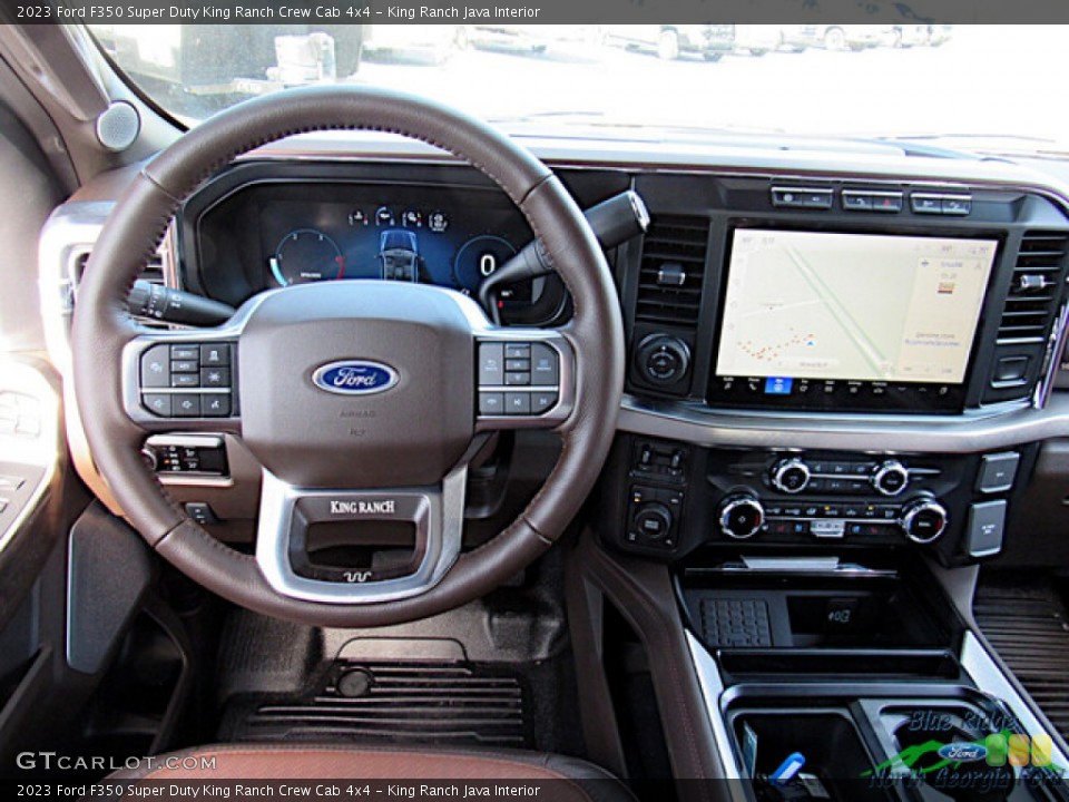 King Ranch Java Interior Dashboard for the 2023 Ford F350 Super Duty King Ranch Crew Cab 4x4 #146592029