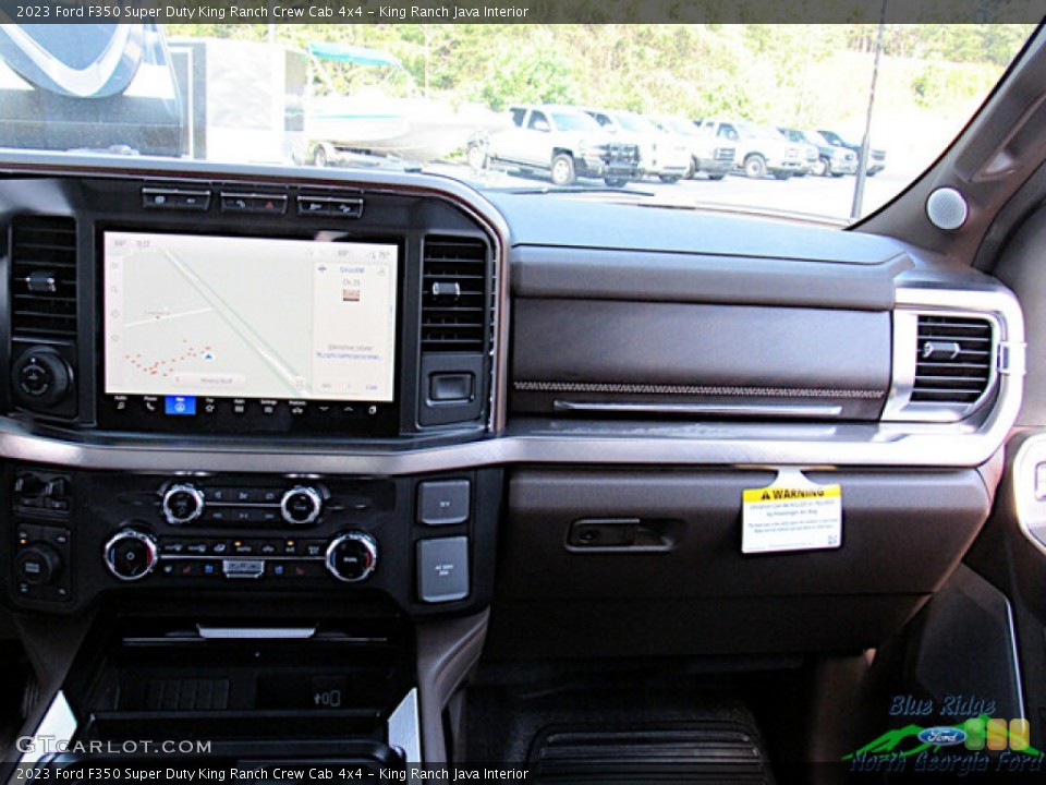King Ranch Java Interior Dashboard for the 2023 Ford F350 Super Duty King Ranch Crew Cab 4x4 #146592041