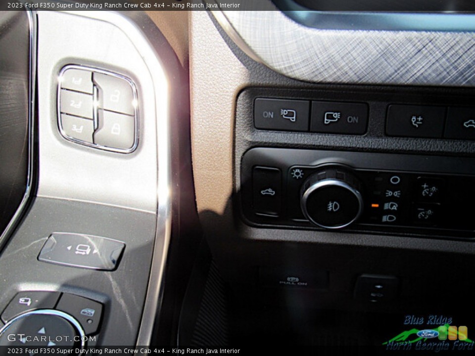 King Ranch Java Interior Controls for the 2023 Ford F350 Super Duty King Ranch Crew Cab 4x4 #146592060