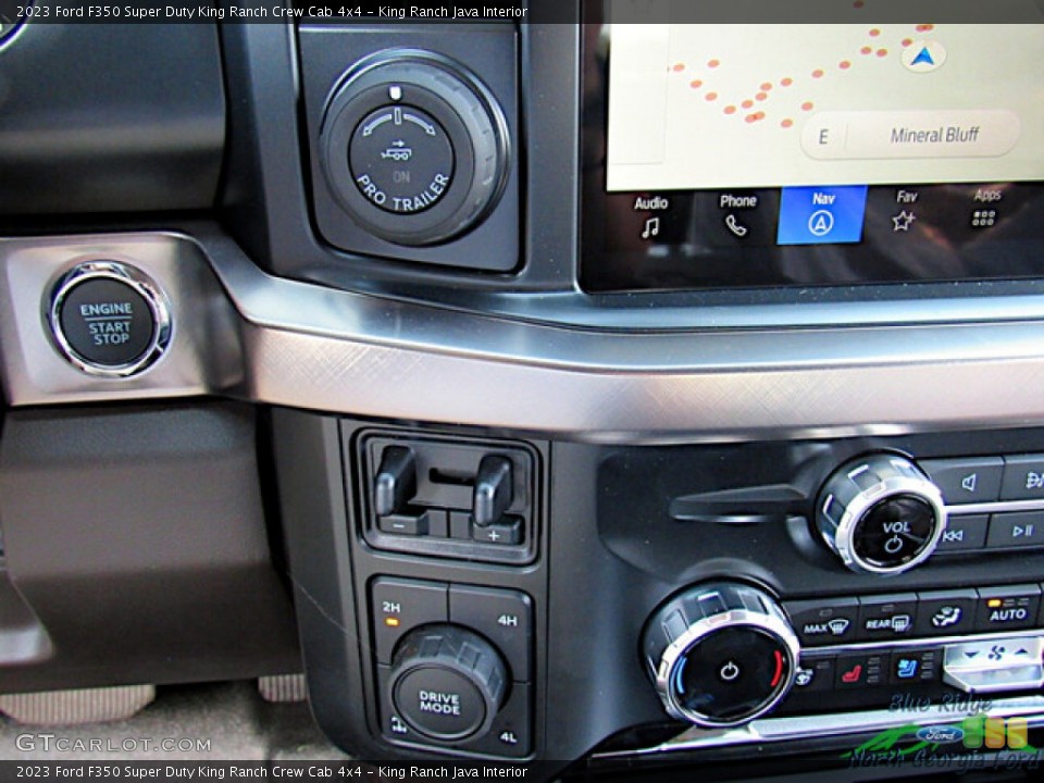 King Ranch Java Interior Controls for the 2023 Ford F350 Super Duty King Ranch Crew Cab 4x4 #146592086