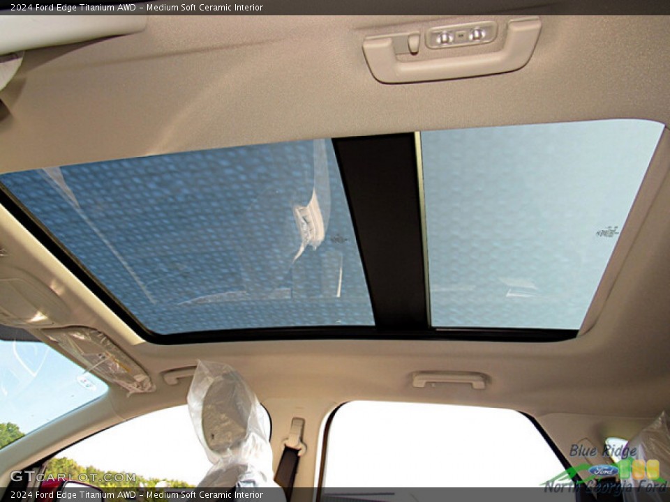 Medium Soft Ceramic Interior Sunroof for the 2024 Ford Edge Titanium AWD #146592371
