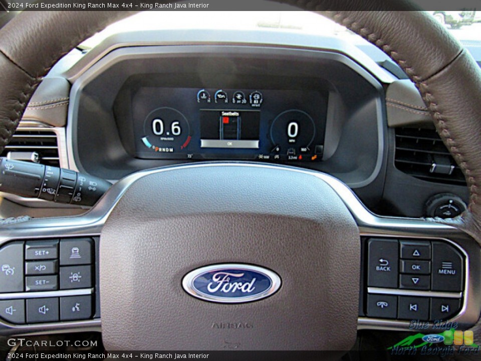 King Ranch Java Interior Steering Wheel for the 2024 Ford Expedition King Ranch Max 4x4 #146592502
