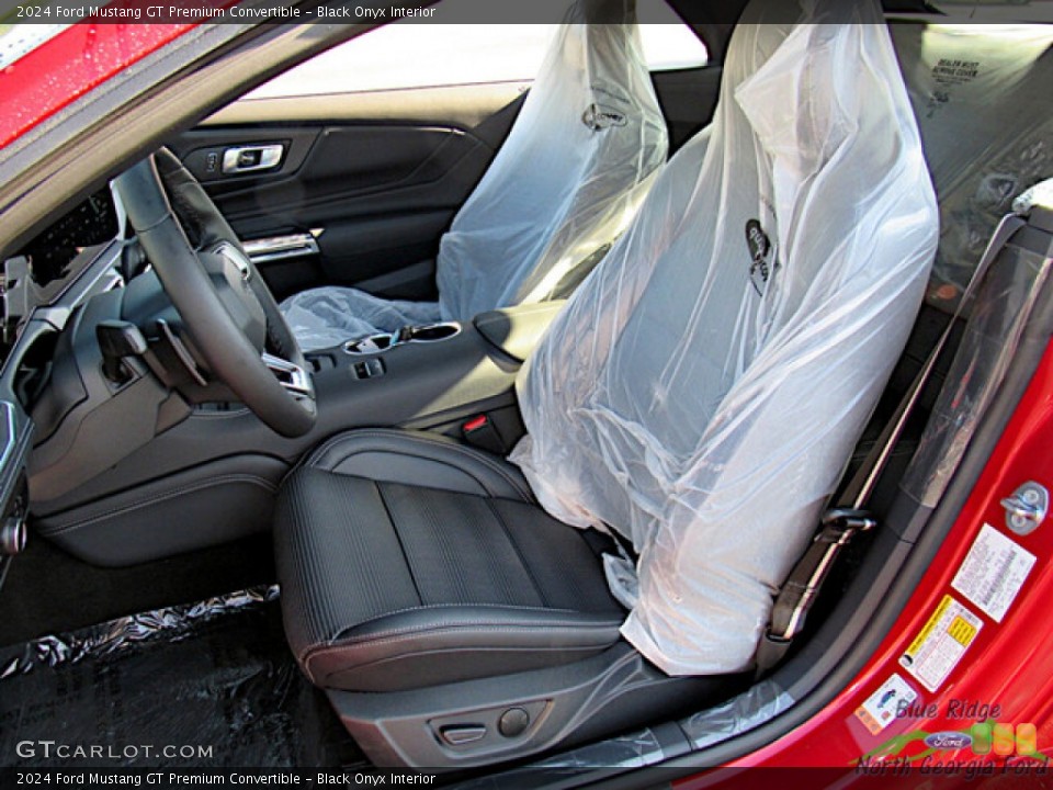 Black Onyx Interior Front Seat for the 2024 Ford Mustang GT Premium Convertible #146592650