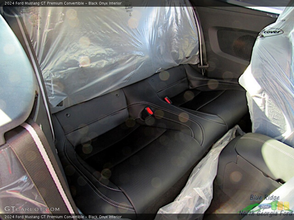 Black Onyx Interior Rear Seat for the 2024 Ford Mustang GT Premium Convertible #146592659