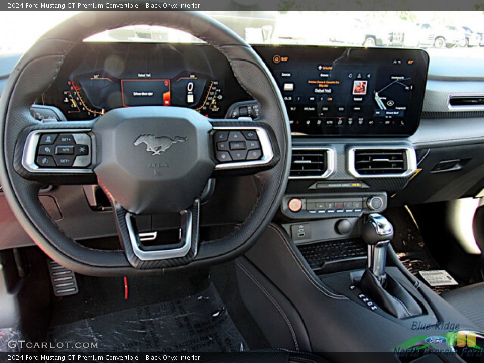 Black Onyx Interior Dashboard for the 2024 Ford Mustang GT Premium Convertible #146592662