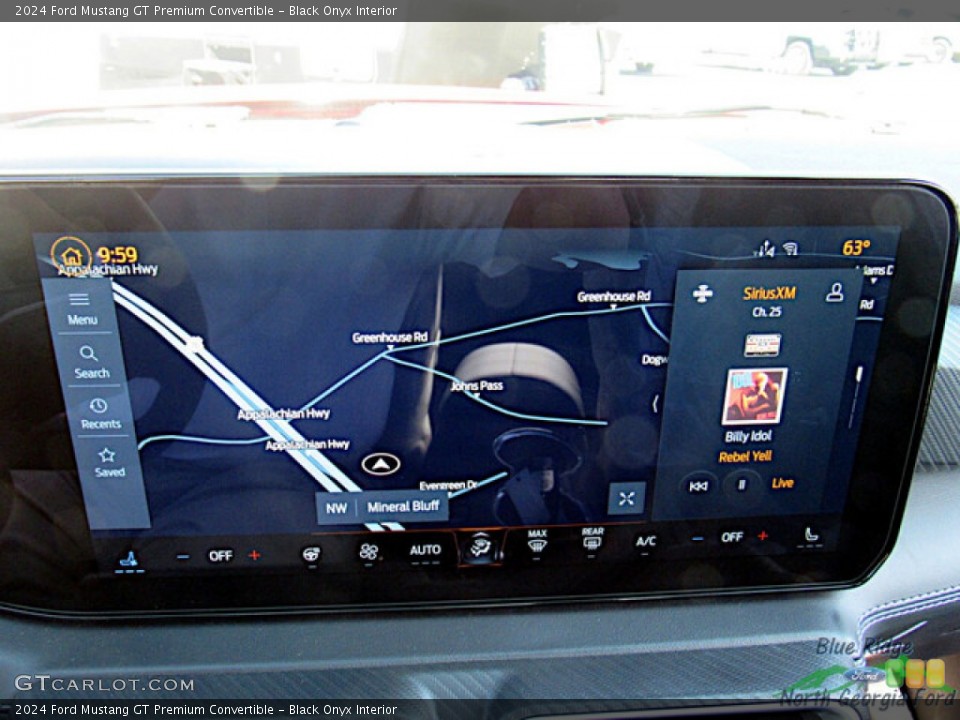 Black Onyx Interior Navigation for the 2024 Ford Mustang GT Premium Convertible #146592680