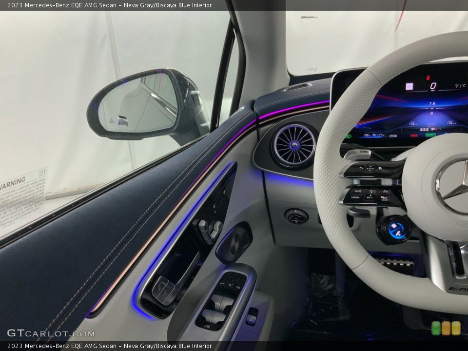 Neva Gray/Biscaya Blue Interior Dashboard for the 2023 Mercedes-Benz EQE AMG Sedan #146593218