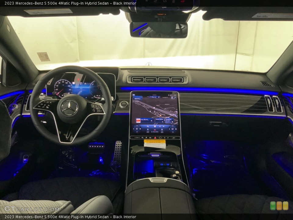 Black Interior Dashboard for the 2023 Mercedes-Benz S 500e 4Matic Plug-In Hybrid Sedan #146593611