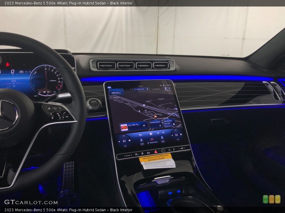 Black Interior Dashboard for the 2023 Mercedes-Benz S 500e 4Matic Plug-In Hybrid Sedan #146593677