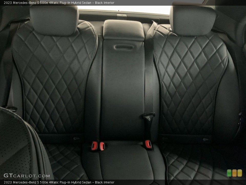 Black Interior Rear Seat for the 2023 Mercedes-Benz S 500e 4Matic Plug-In Hybrid Sedan #146593773