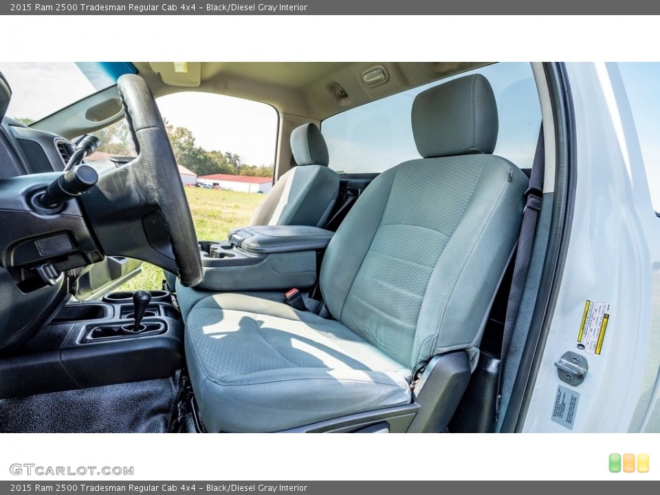 Black/Diesel Gray 2015 Ram 2500 Interiors