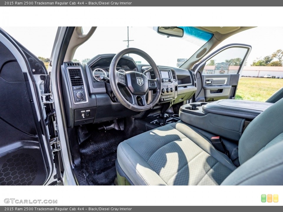 Black/Diesel Gray Interior Photo for the 2015 Ram 2500 Tradesman Regular Cab 4x4 #146594010