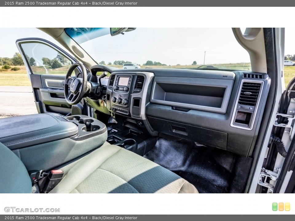 Black/Diesel Gray Interior Dashboard for the 2015 Ram 2500 Tradesman Regular Cab 4x4 #146594058