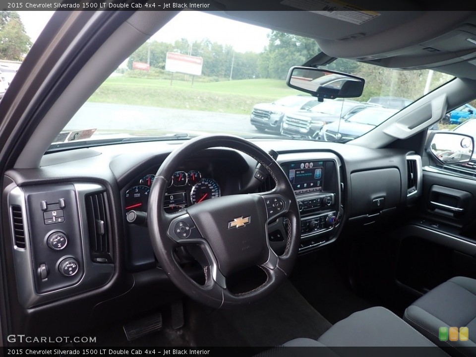 Jet Black Interior Dashboard for the 2015 Chevrolet Silverado 1500 LT Double Cab 4x4 #146594066