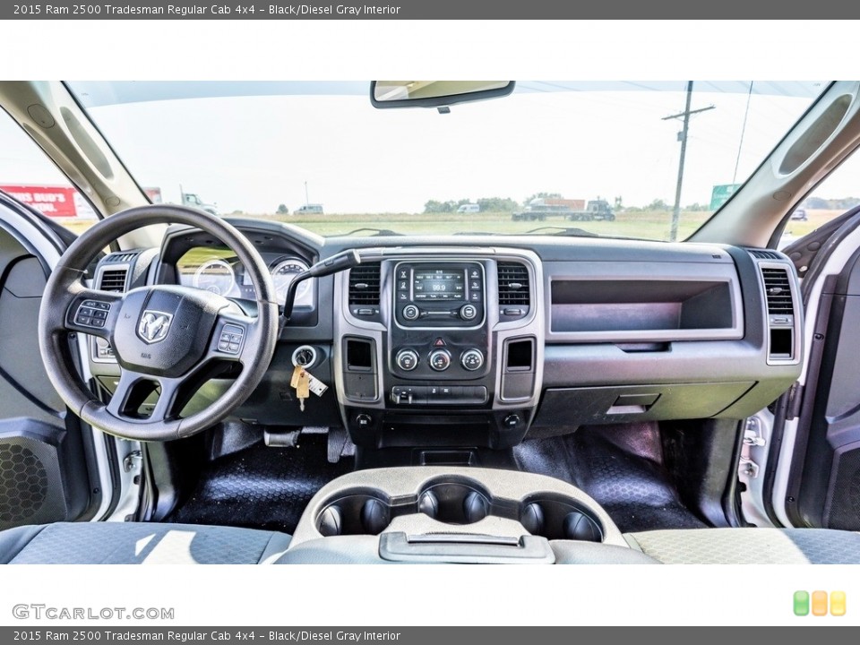 Black/Diesel Gray Interior Dashboard for the 2015 Ram 2500 Tradesman Regular Cab 4x4 #146594129
