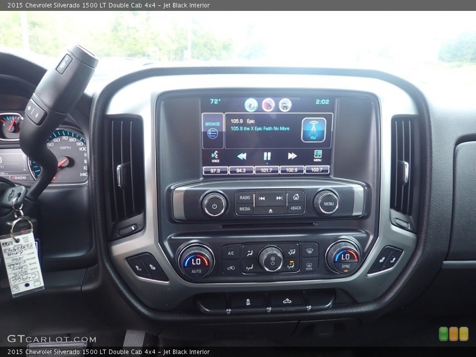 Jet Black Interior Controls for the 2015 Chevrolet Silverado 1500 LT Double Cab 4x4 #146594139