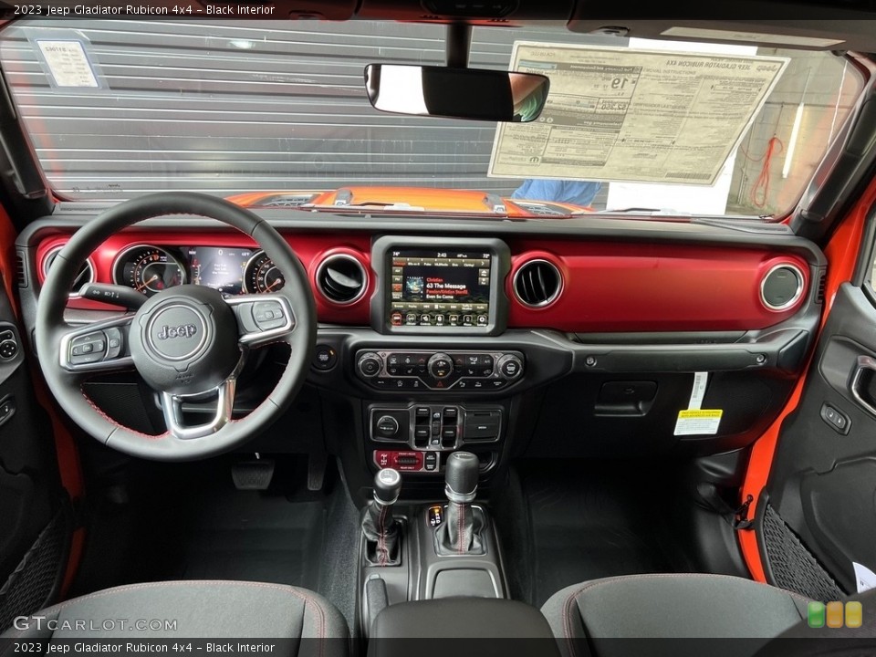 Black Interior Dashboard for the 2023 Jeep Gladiator Rubicon 4x4 #146594141