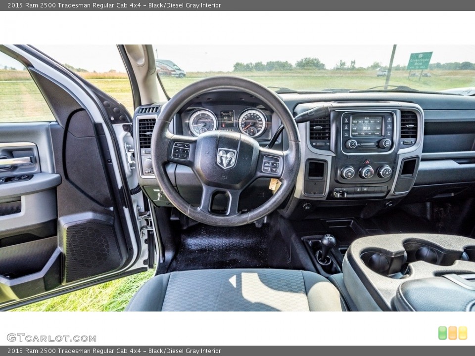 Black/Diesel Gray Interior Dashboard for the 2015 Ram 2500 Tradesman Regular Cab 4x4 #146594153