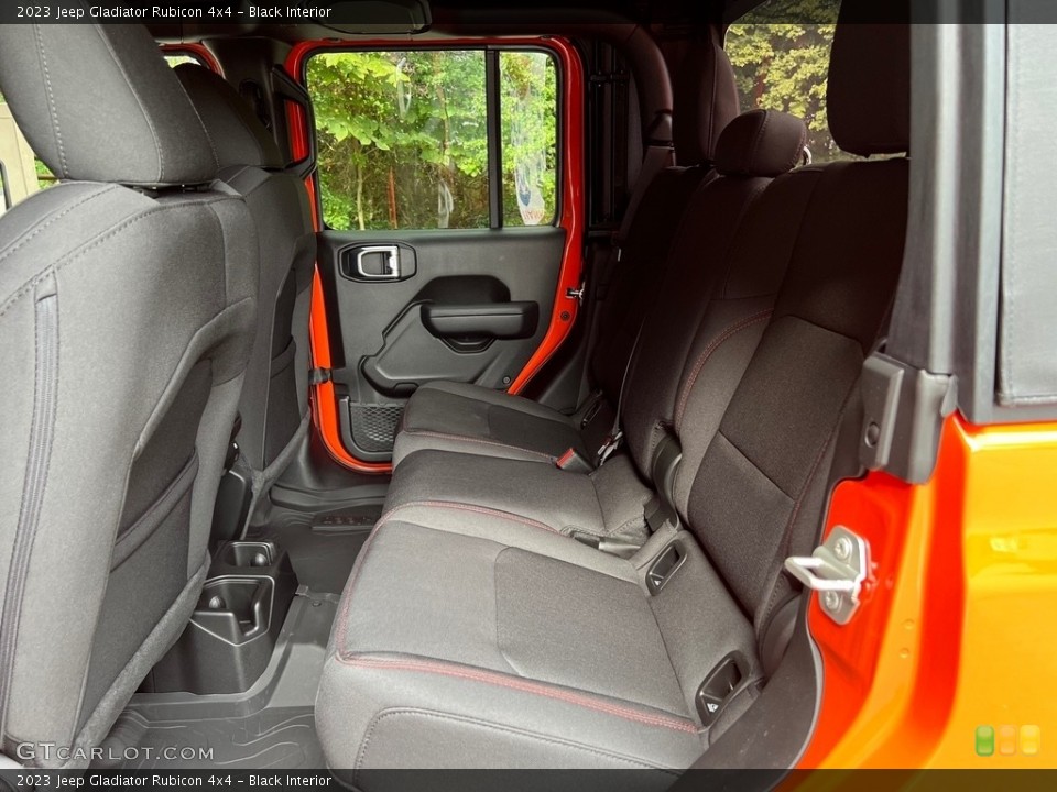 Black Interior Rear Seat for the 2023 Jeep Gladiator Rubicon 4x4 #146594232