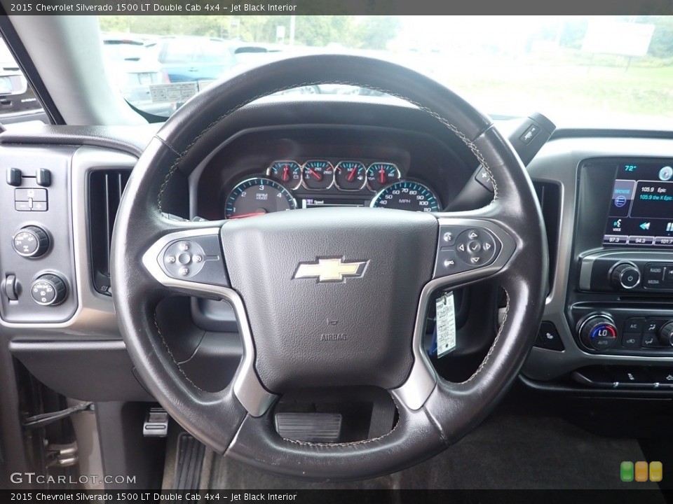 Jet Black Interior Steering Wheel for the 2015 Chevrolet Silverado 1500 LT Double Cab 4x4 #146594233