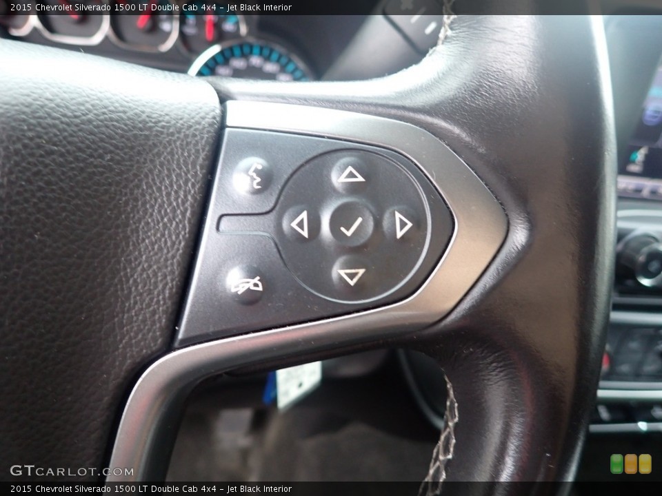 Jet Black Interior Steering Wheel for the 2015 Chevrolet Silverado 1500 LT Double Cab 4x4 #146594280