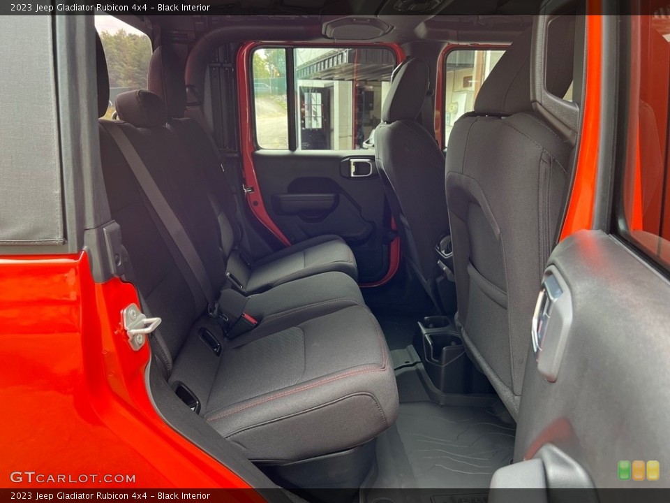 Black Interior Rear Seat for the 2023 Jeep Gladiator Rubicon 4x4 #146594281