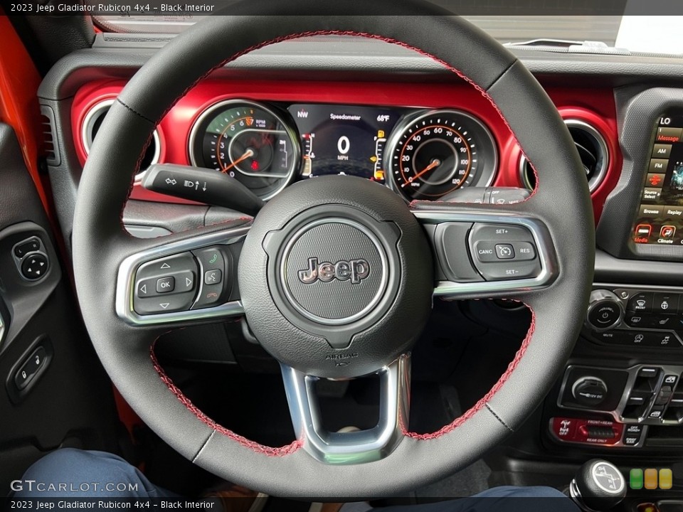 Black Interior Steering Wheel for the 2023 Jeep Gladiator Rubicon 4x4 #146594329