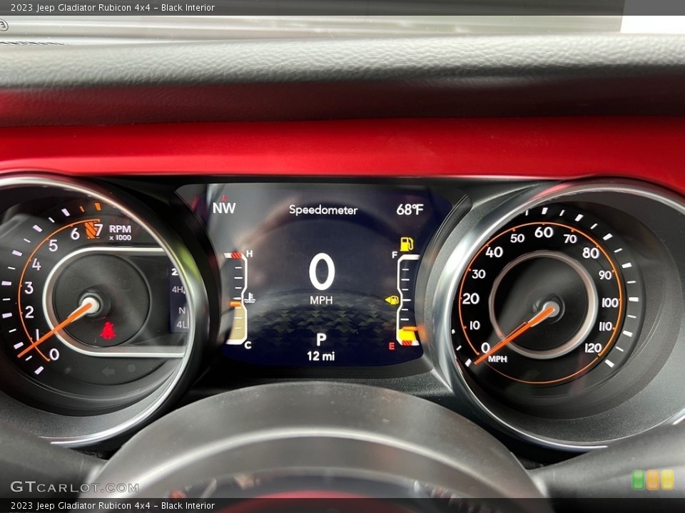 Black Interior Gauges for the 2023 Jeep Gladiator Rubicon 4x4 #146594353