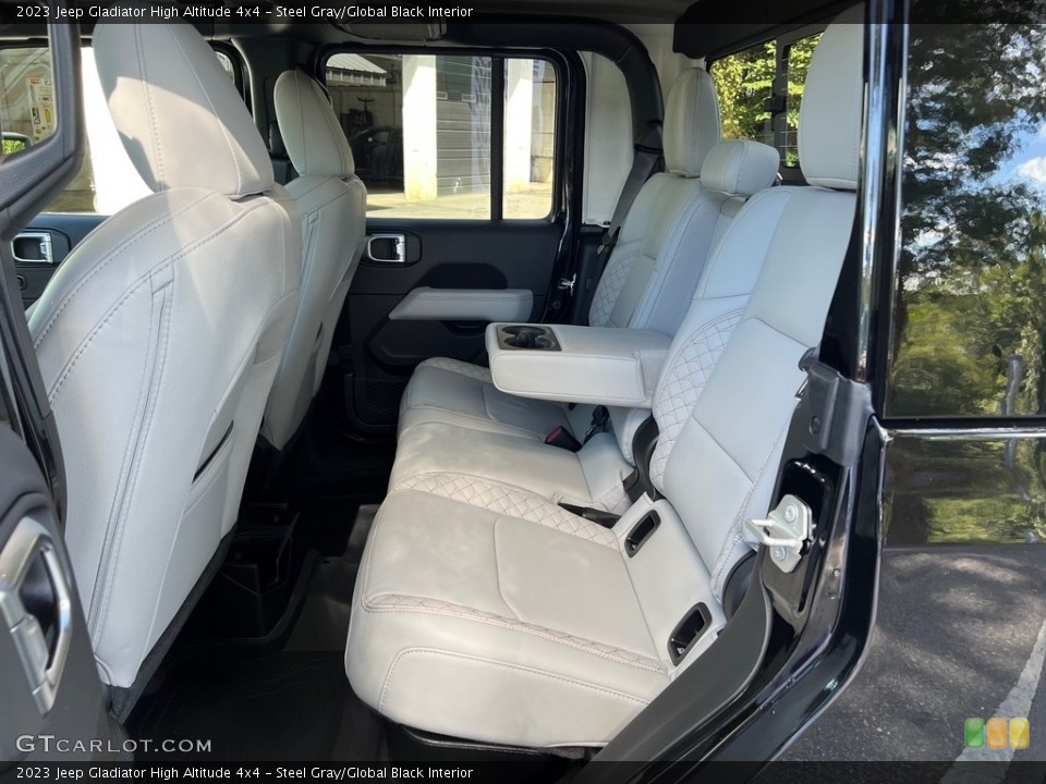 Steel Gray/Global Black Interior Rear Seat for the 2023 Jeep Gladiator High Altitude 4x4 #146594975