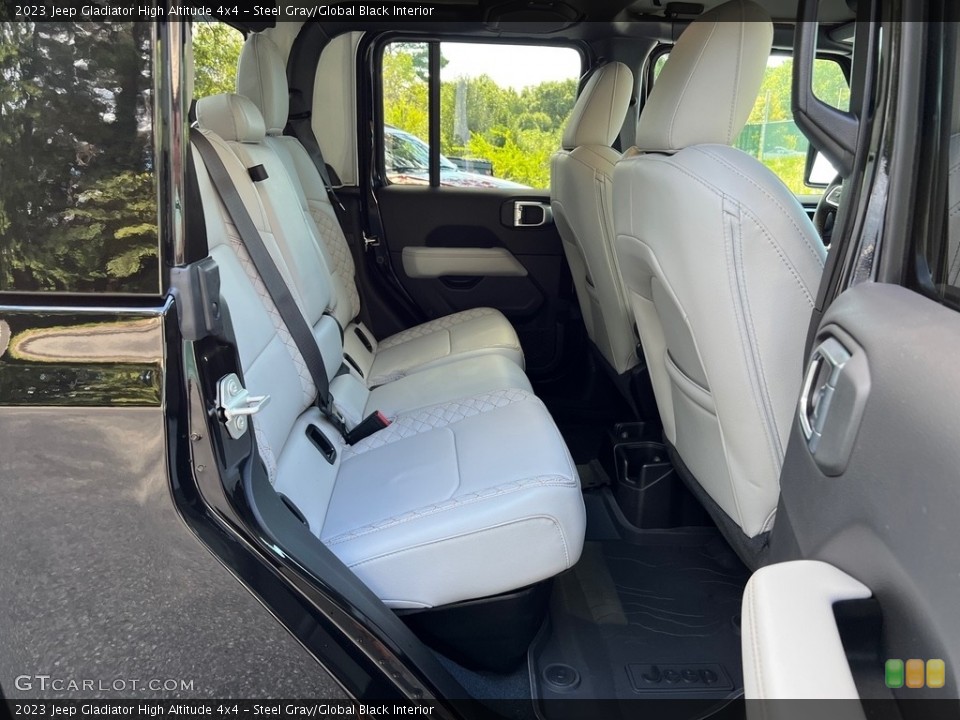 Steel Gray/Global Black Interior Rear Seat for the 2023 Jeep Gladiator High Altitude 4x4 #146595021