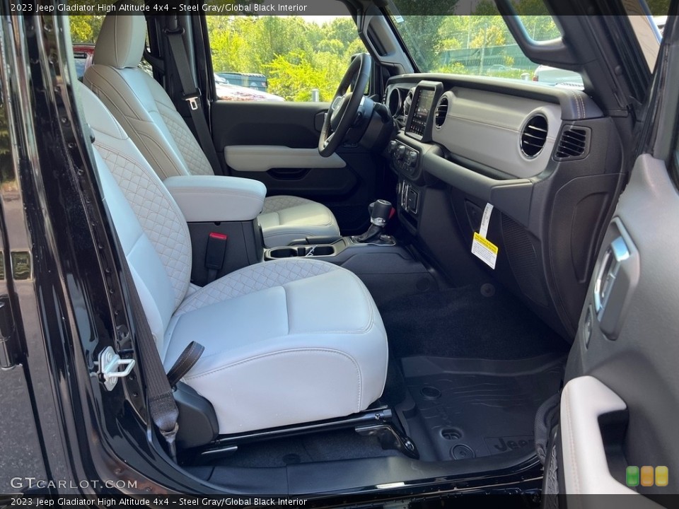 Steel Gray/Global Black Interior Front Seat for the 2023 Jeep Gladiator High Altitude 4x4 #146595041