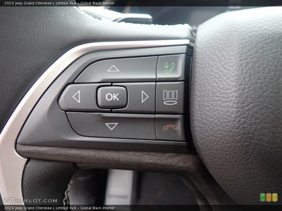 Global Black Interior Steering Wheel for the 2024 Jeep Grand Cherokee L Limited 4x4 #146595062