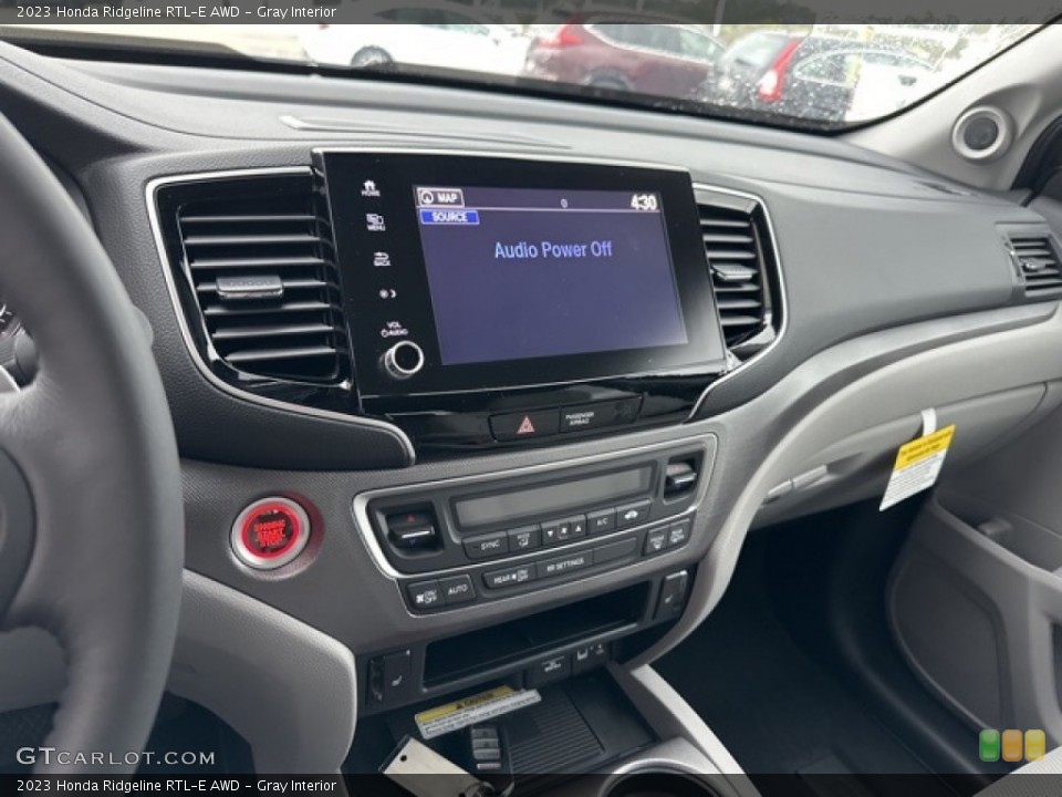 Gray Interior Controls for the 2023 Honda Ridgeline RTL-E AWD #146595520