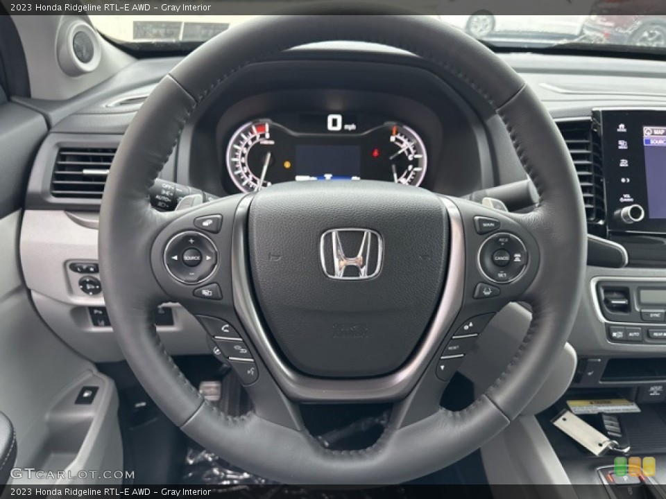 Gray Interior Steering Wheel for the 2023 Honda Ridgeline RTL-E AWD #146595624