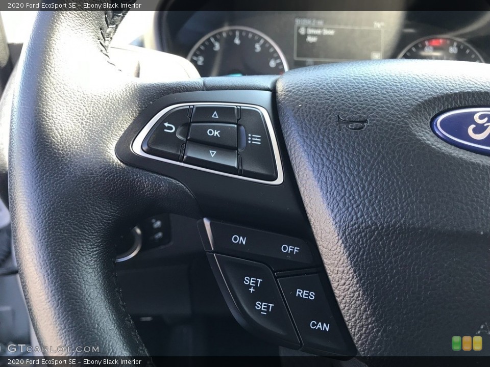 Ebony Black Interior Steering Wheel for the 2020 Ford EcoSport SE #146595782