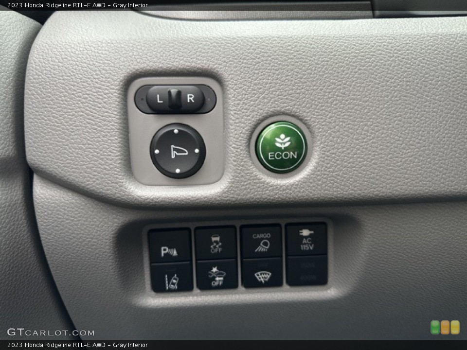 Gray Interior Controls for the 2023 Honda Ridgeline RTL-E AWD #146595793