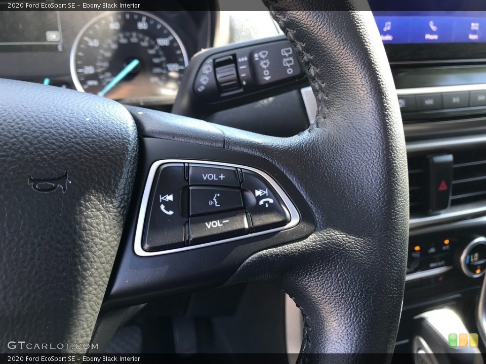 Ebony Black Interior Steering Wheel for the 2020 Ford EcoSport SE #146595800
