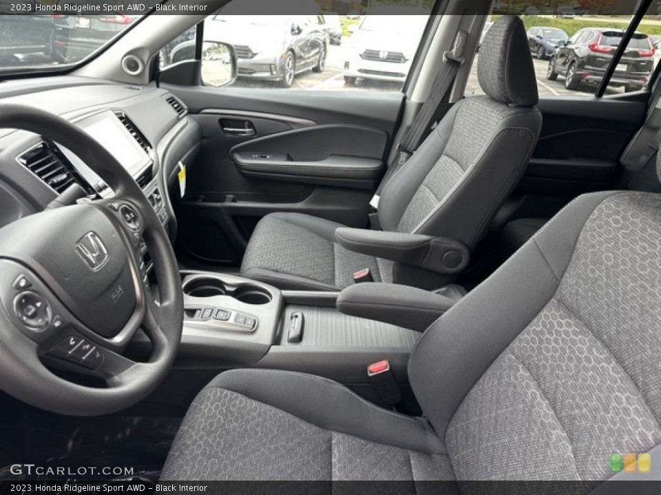 Black Interior Front Seat for the 2023 Honda Ridgeline Sport AWD #146596078