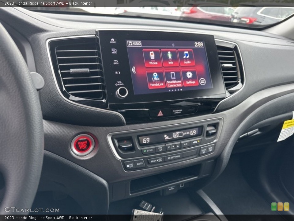 Black Interior Controls for the 2023 Honda Ridgeline Sport AWD #146596096